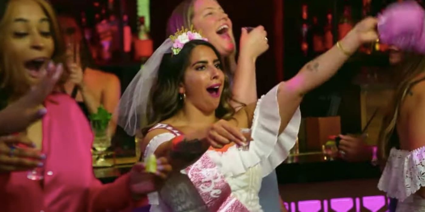 Nicole Lilienthal from Married At First Sight partying at bachelorette party