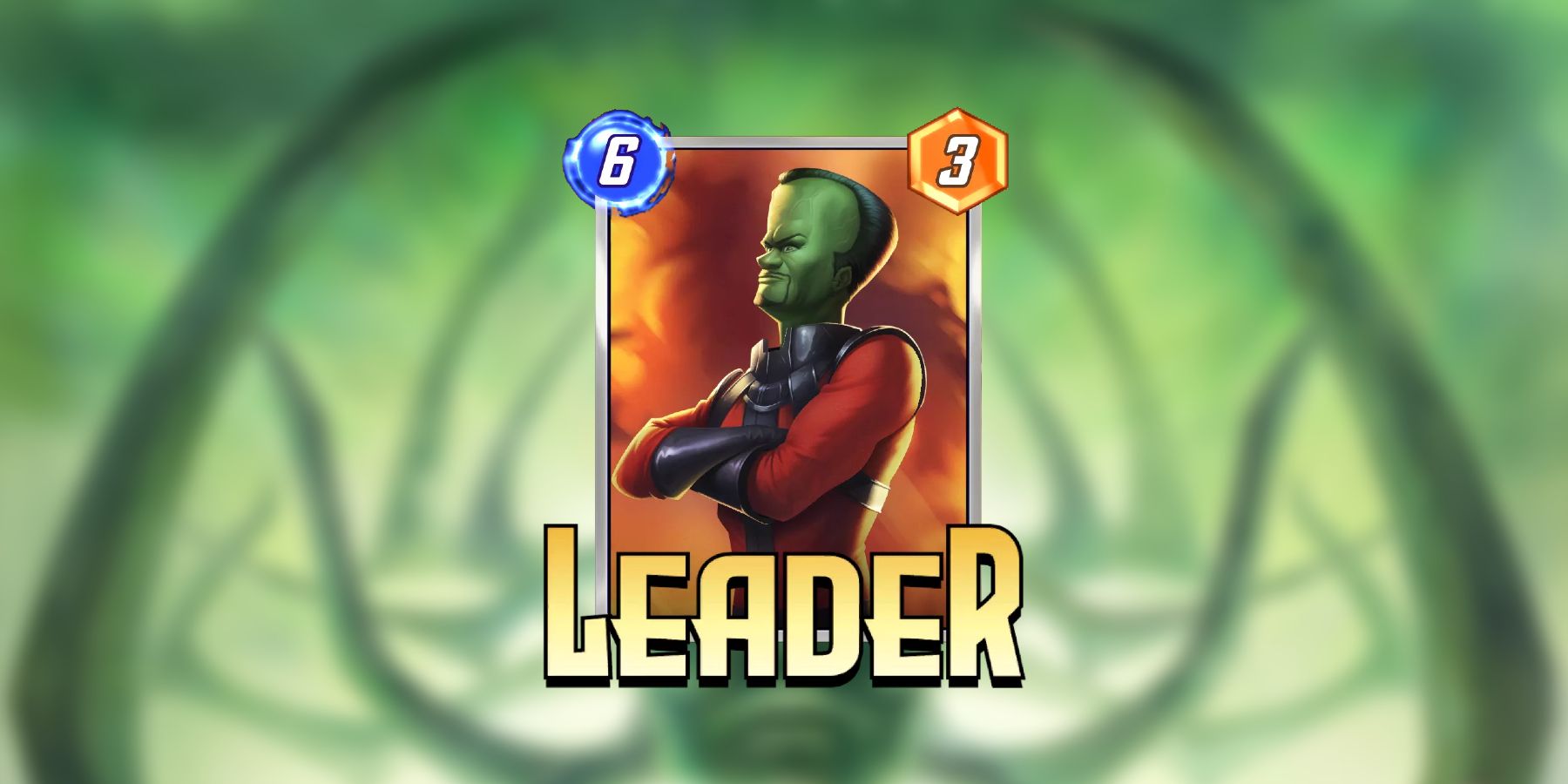 Marvel SNAP Leader Card On Hela Background