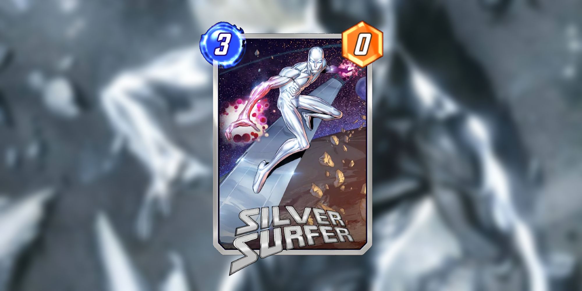 The Silver Surfer card in Marvel SNAP