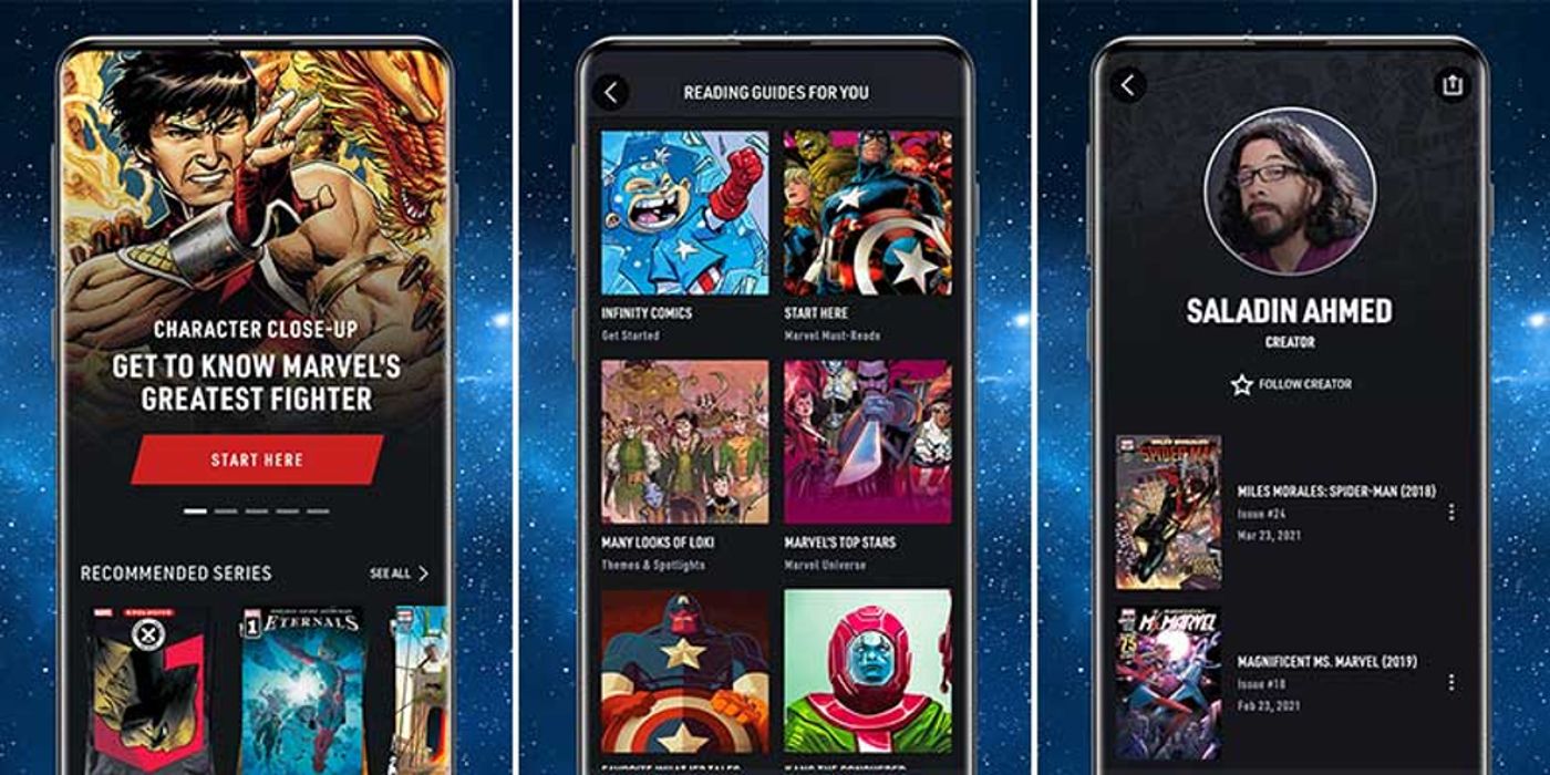 A Marvel Unlimited app page will appear