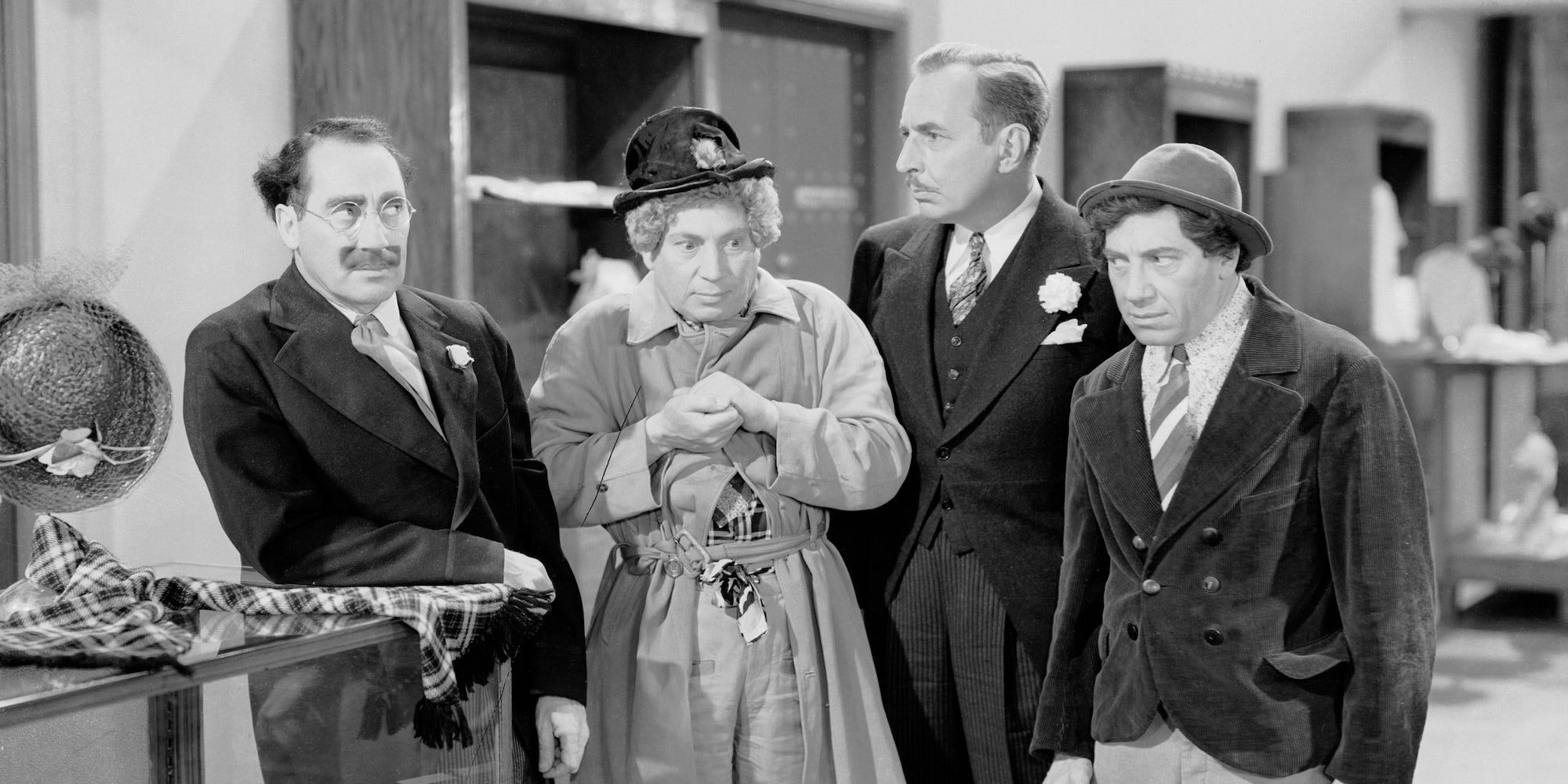Marx Brothers (Groucho, Harpo, Chico) in The Big Store