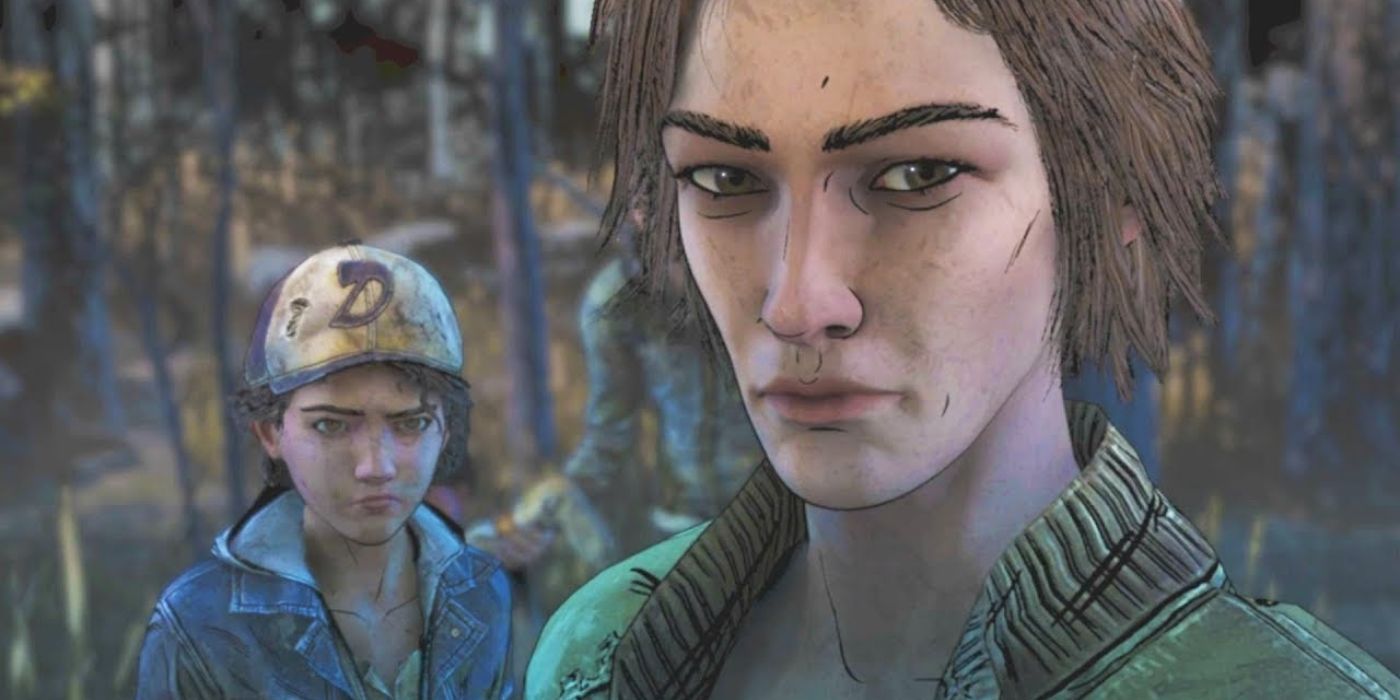 Lilly and Clem from Telltale's The Walking Dead