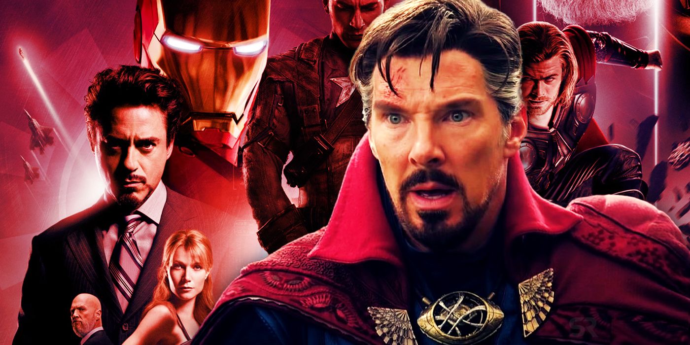 Doctor Strange in Doctor Strange and posters for Phase 1 Movies