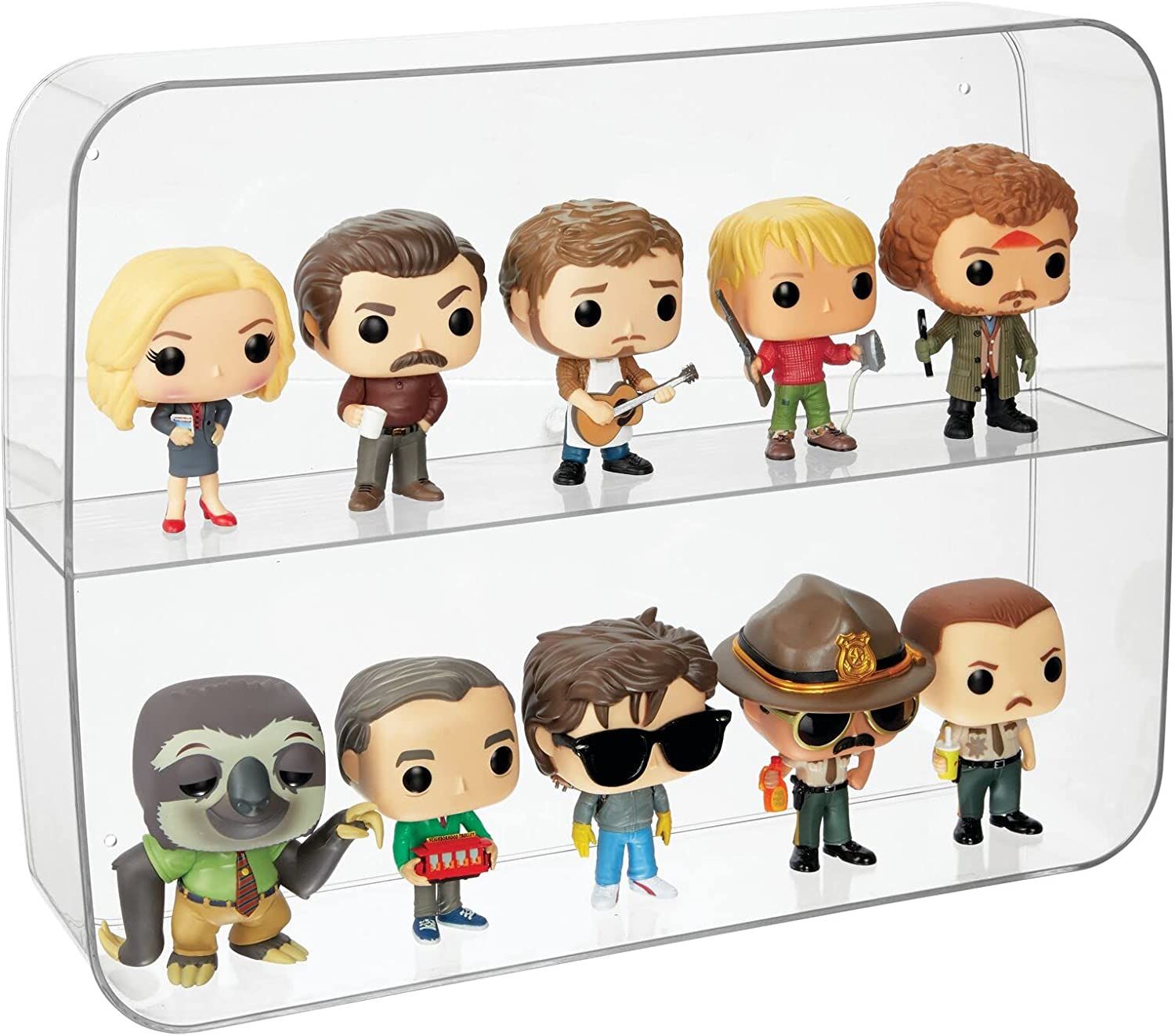 mDesign plastic wall mount is one of the best funko pop display cases