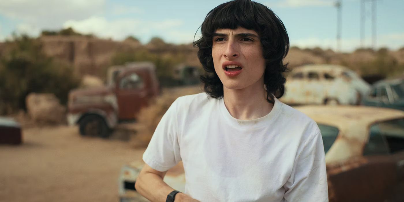 Mike making an unusual face in Stranger Things