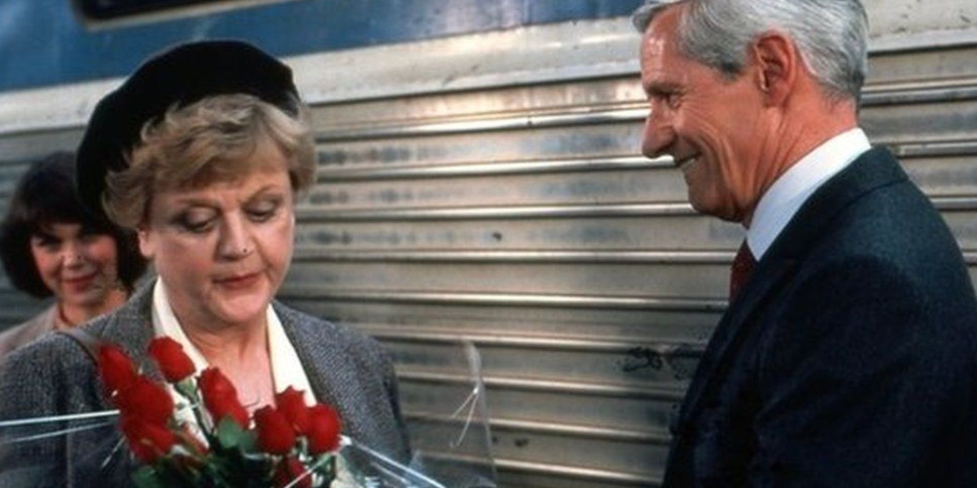 Jessica receives flowers in the Murder, She Wrote pilot episode