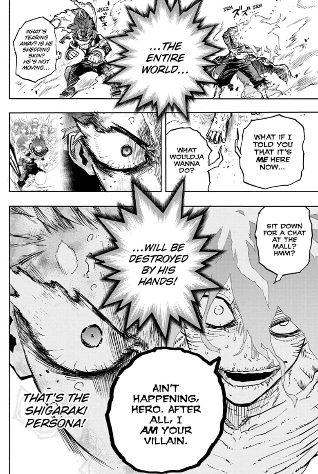 a personalidade de shigaraki aparece no capítulo 377 de MHA