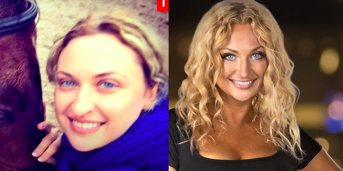 90 Day Fiancé star Natalie Mordovtseva split image before and after nose job
