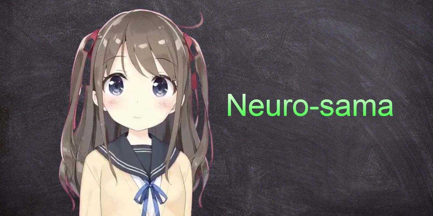 Neuro-sama on black background