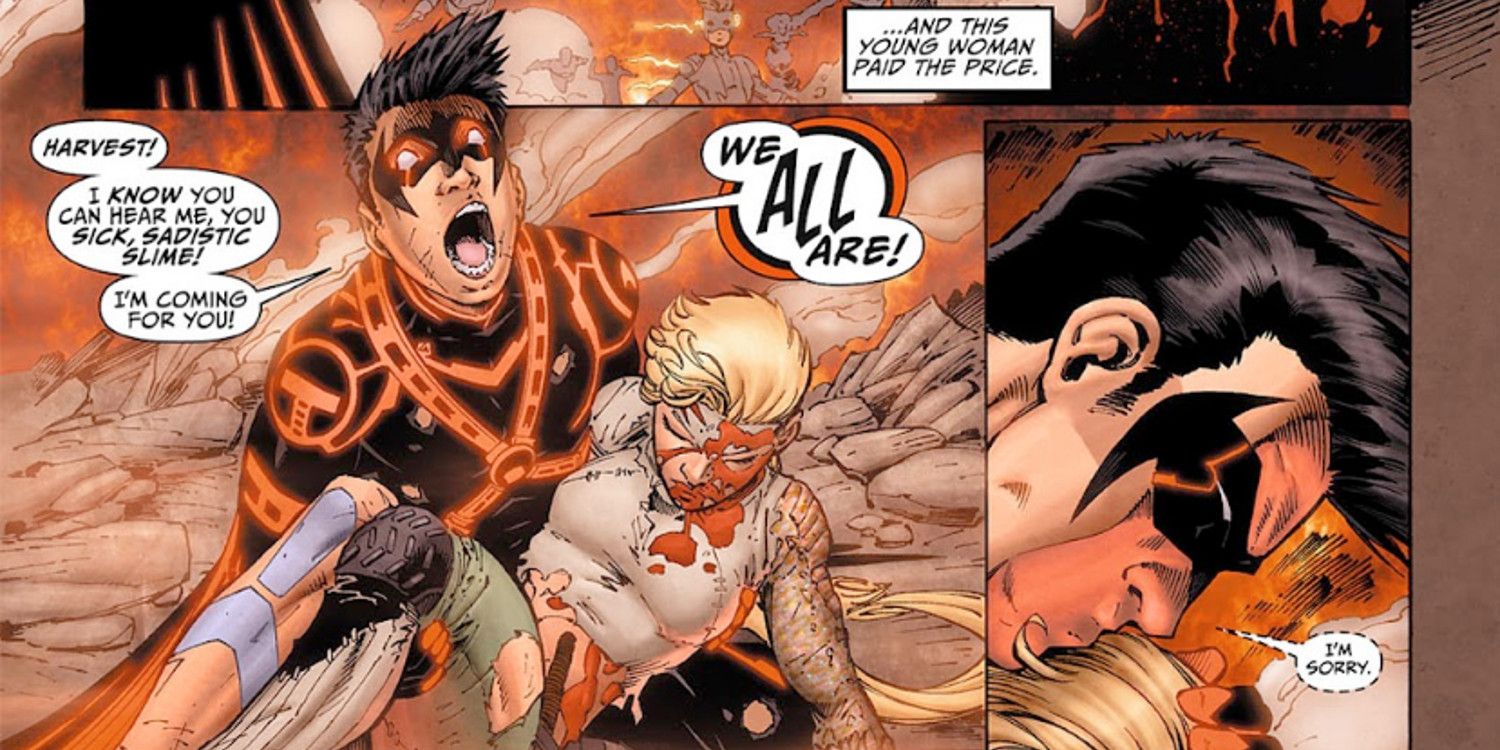 New 52 Teen Titans Kills Artemis As Tim Drake Robin Watches