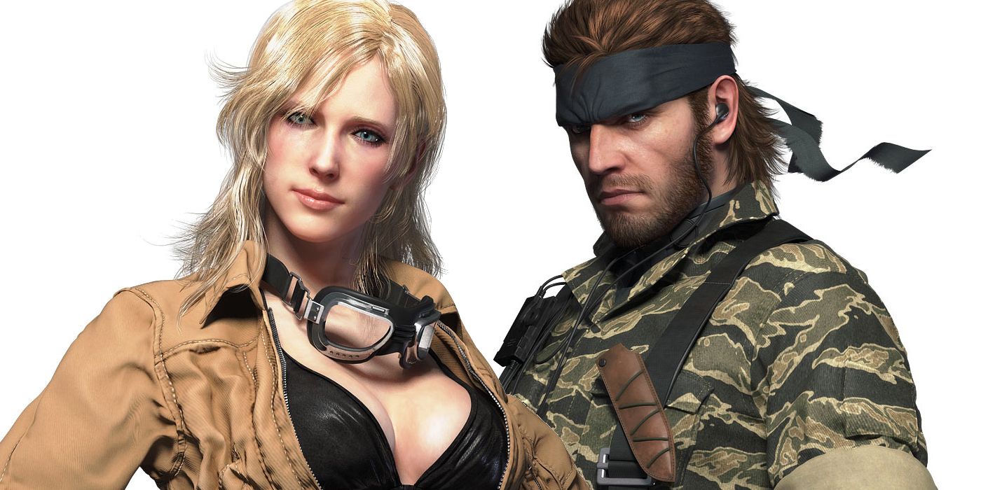 Image of Eva and Naked Snake from Metal Gear Solid 3: Snake Eater's Pachinko remake.
