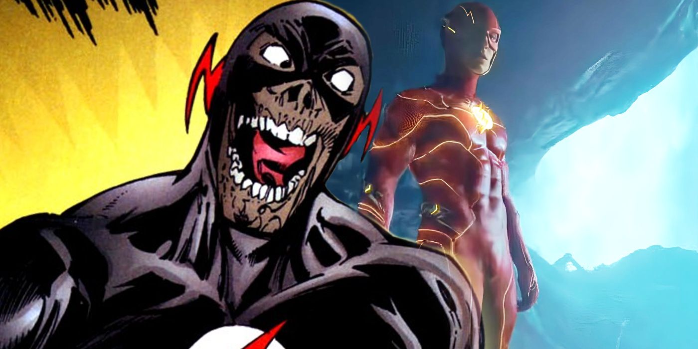 Dark Flash de los cómics mezclado con Barry Allen de la película de acción en vivo