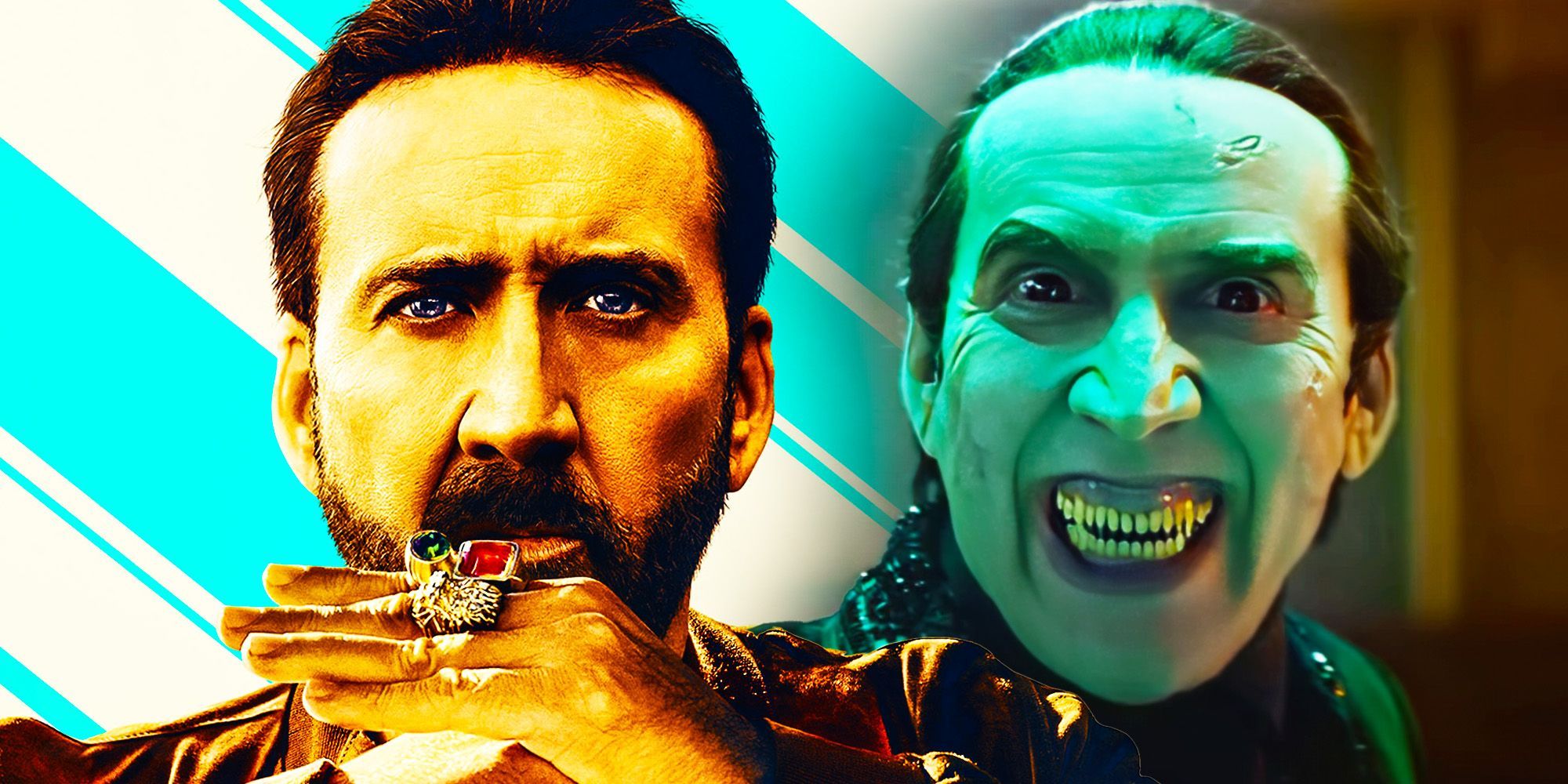 nicolas cage in the unbearable weight of massive talent and as dracula in renfield