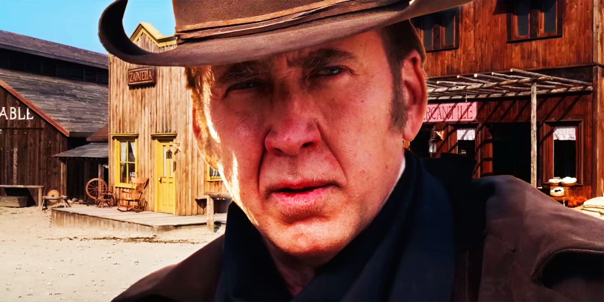 Nicolas Cage as Colton Briggs in The Old Way Western