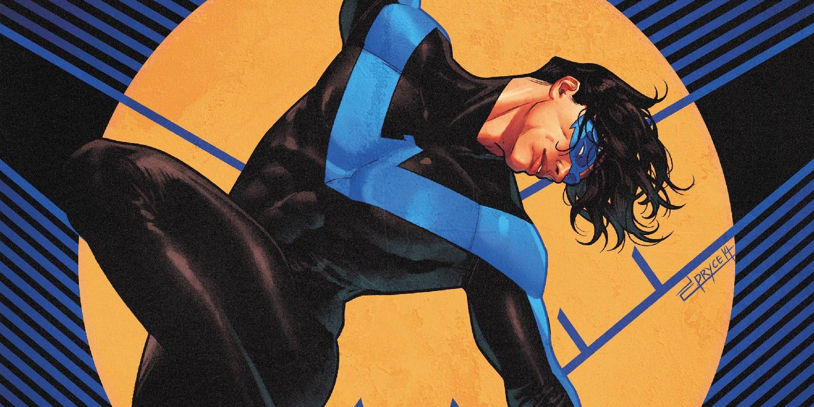 Nightwing in a Yellow Spotlight