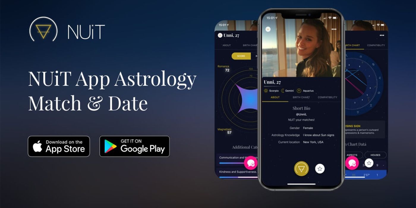 An ad for the Nuit dating app is seen