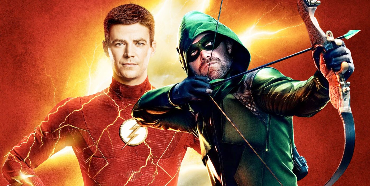Grant Gustin and Stephen Amell custom image