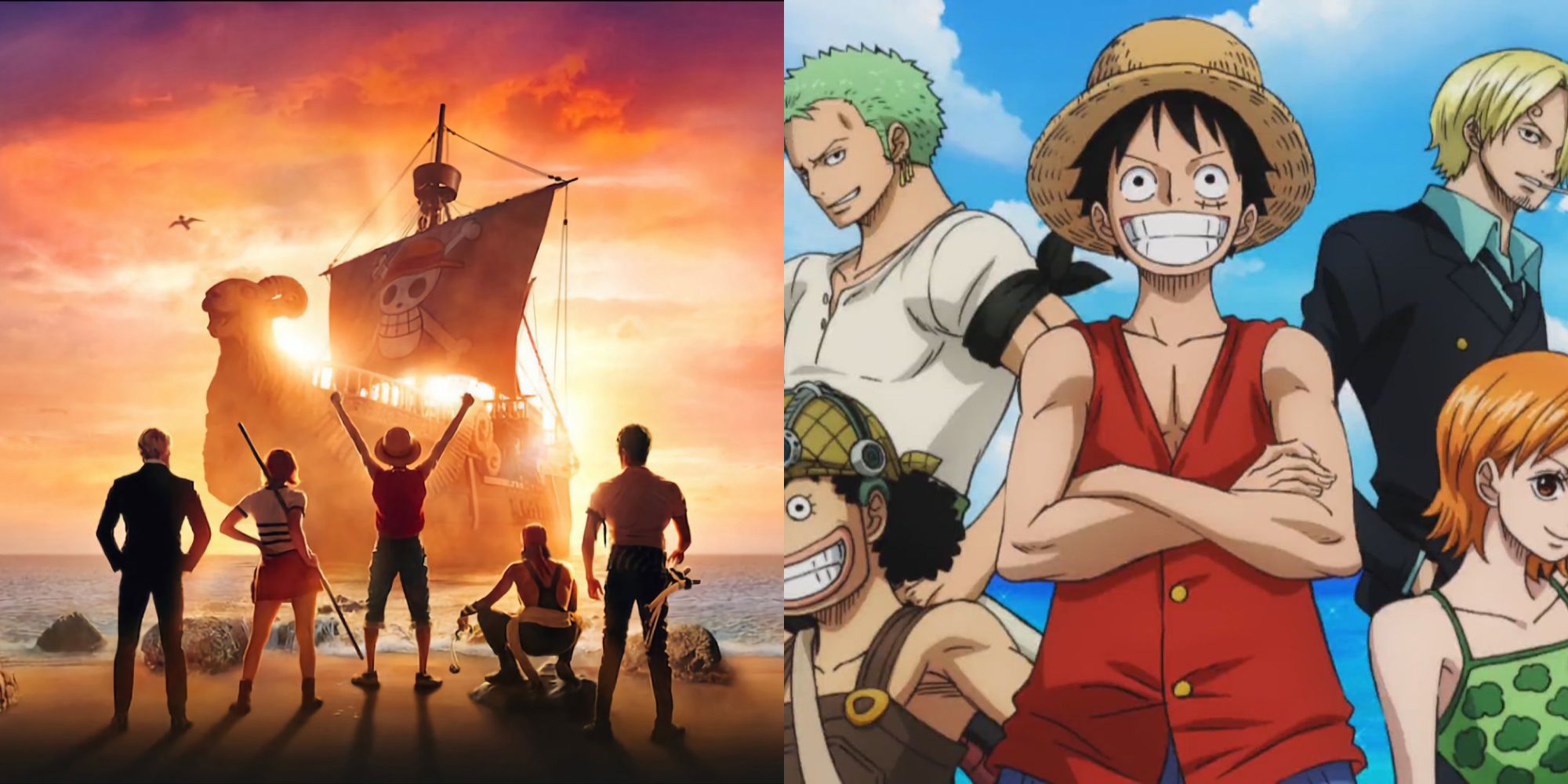 The Netflix One Piece cast compared to the anime