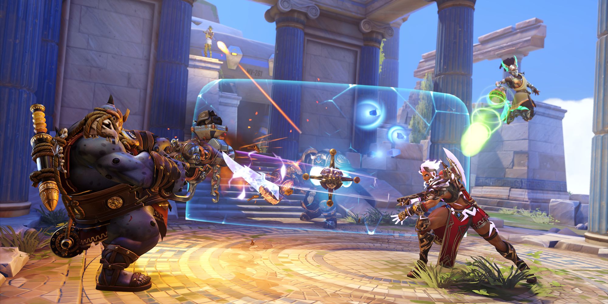 Overwatch 2 Battle For Olympus Free For All Olympian Overwatch Heroes Battling In Ilios Ruins