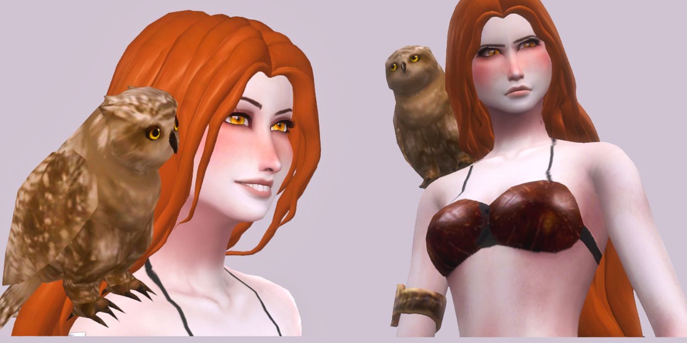 Pacote Owl Shoulder Acc CC para Sims 4