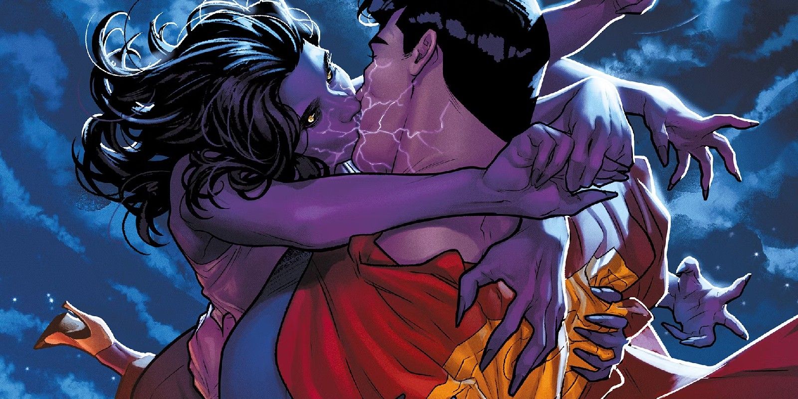 Parasite Lois Lane Kissing Superman