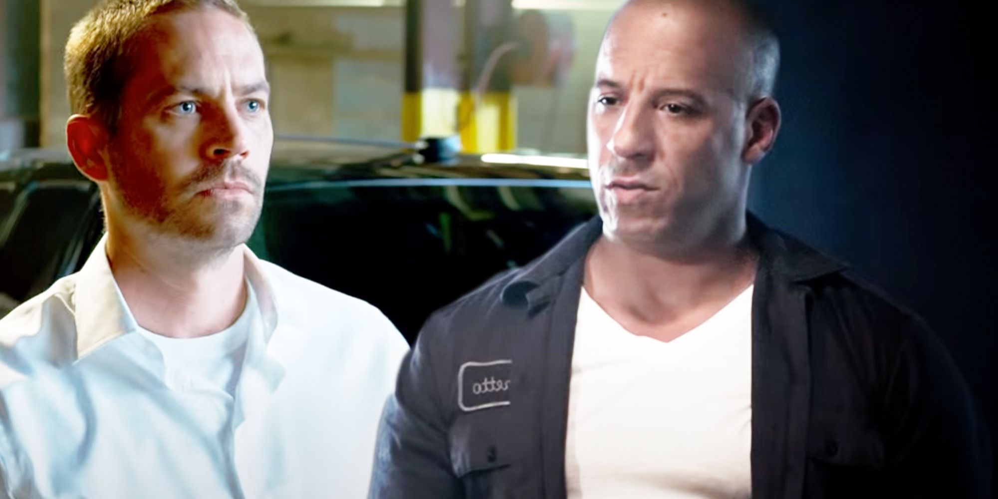 Paul Walker as Brian O'Conner and Vin Diesel as Dominic Toretto in the Fast Saga