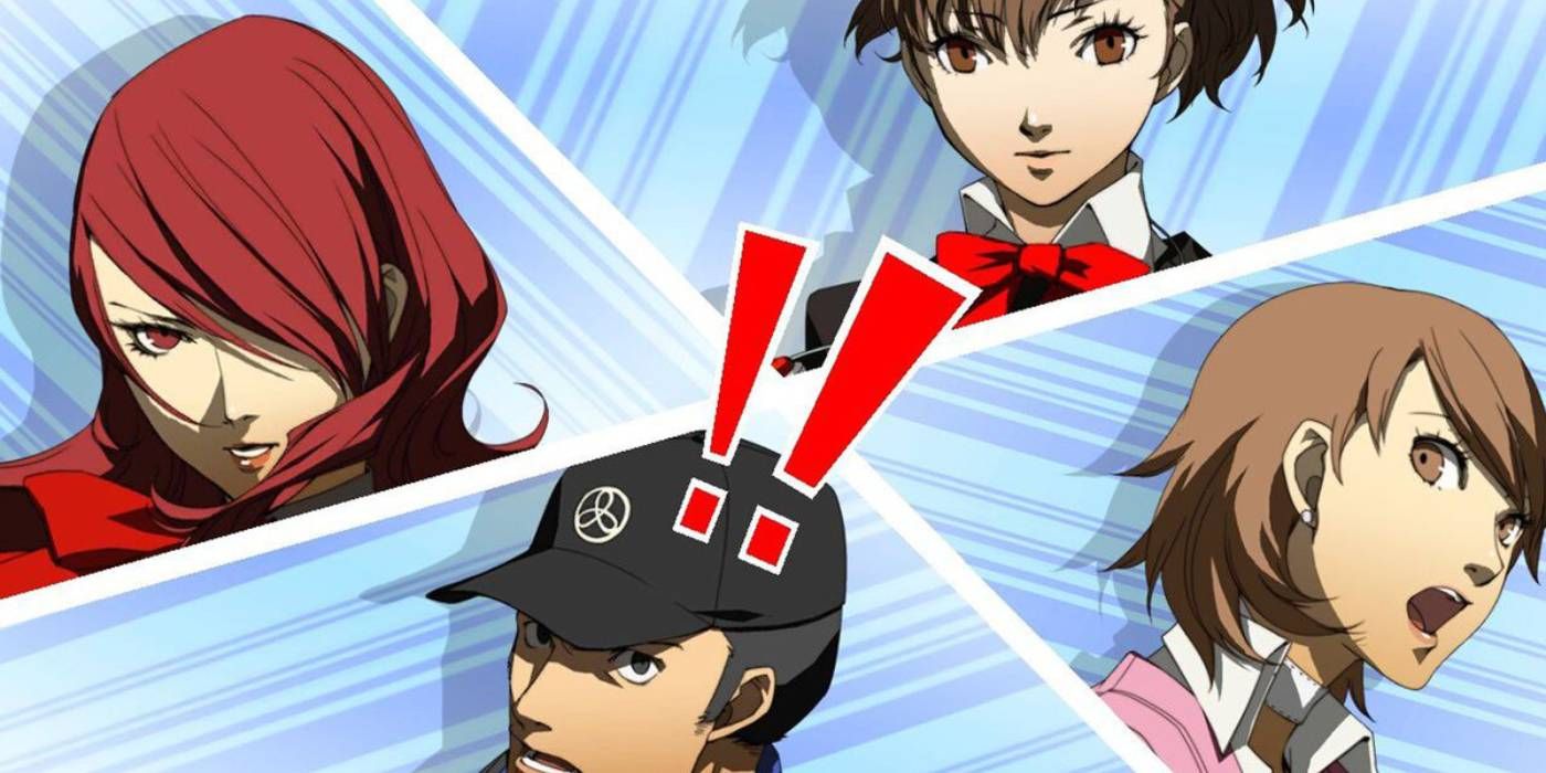 Personajes de fiesta portátiles de Persona 3 con protagonista femenina, Yukari, Junpei y Mitsuru