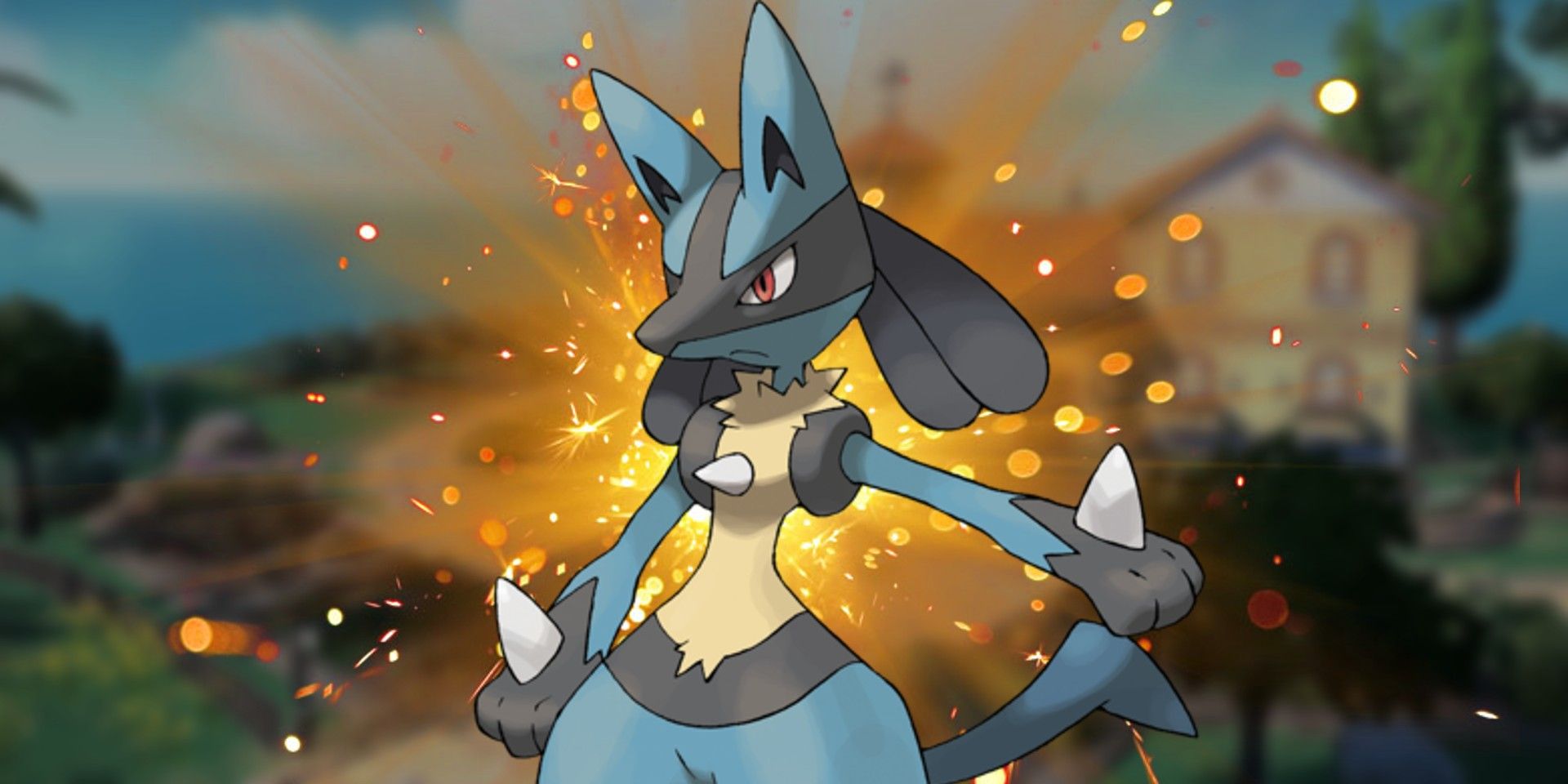 Pokemon Scarlet and Violet Shiny Lucario 6IV-EV Trained