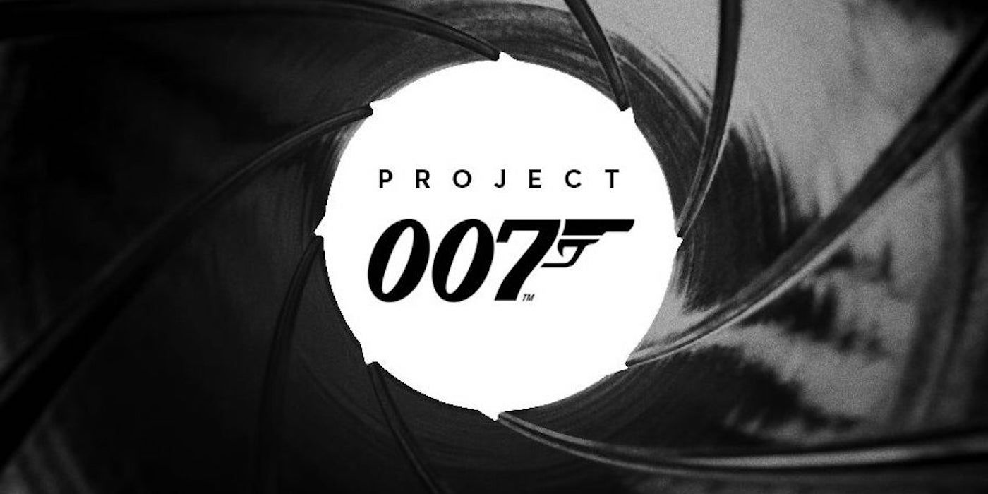The logo for IO Interactive's Project 007, which recreates the series' iconic gun barrel shot