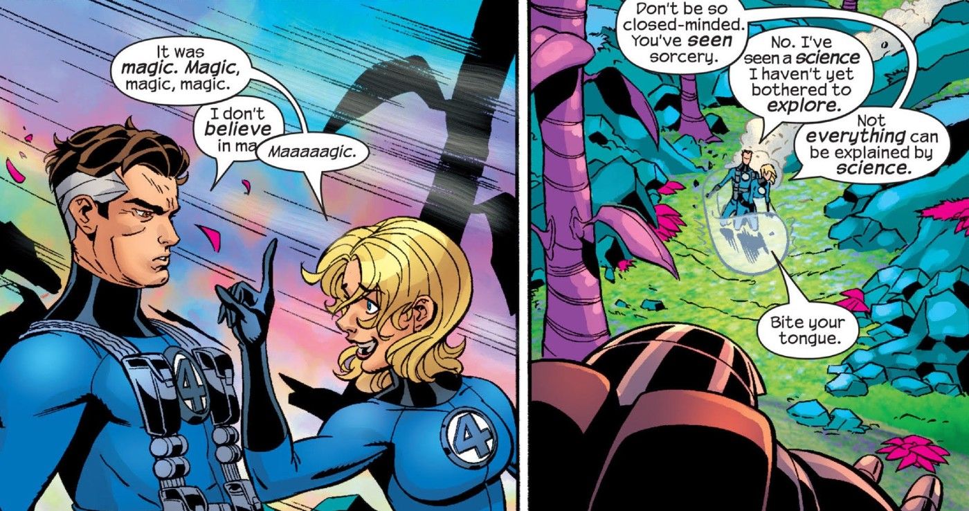 reed richards doesn't believe in magic fantastic four