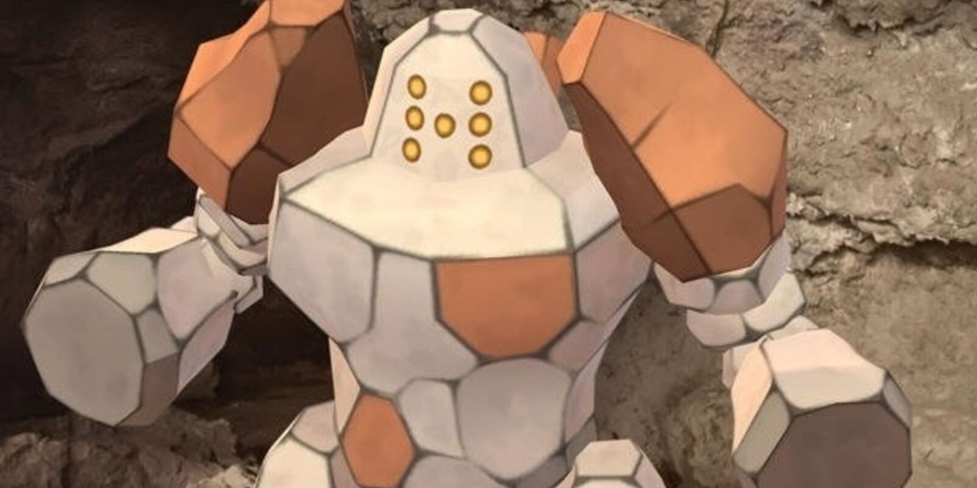 Regirock in key art for the mobile game Pokémon GO.