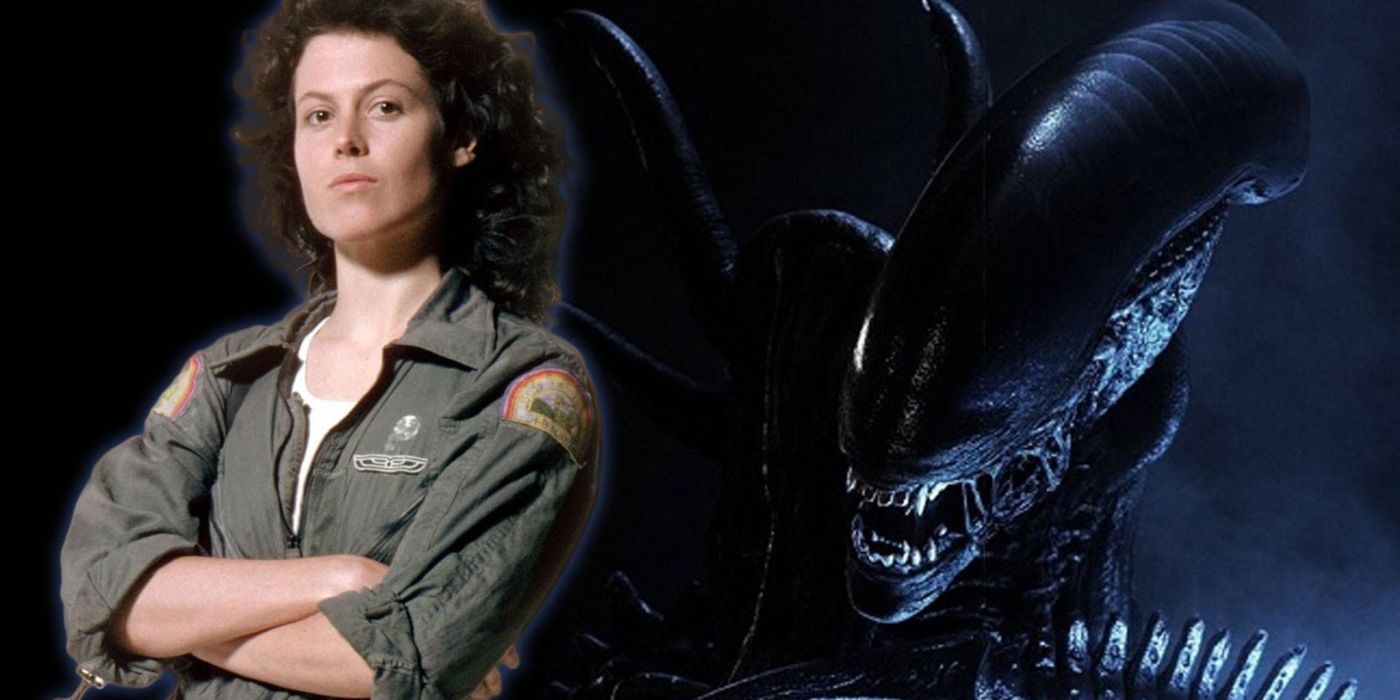 Ripley and a Xenomorph from Alien.