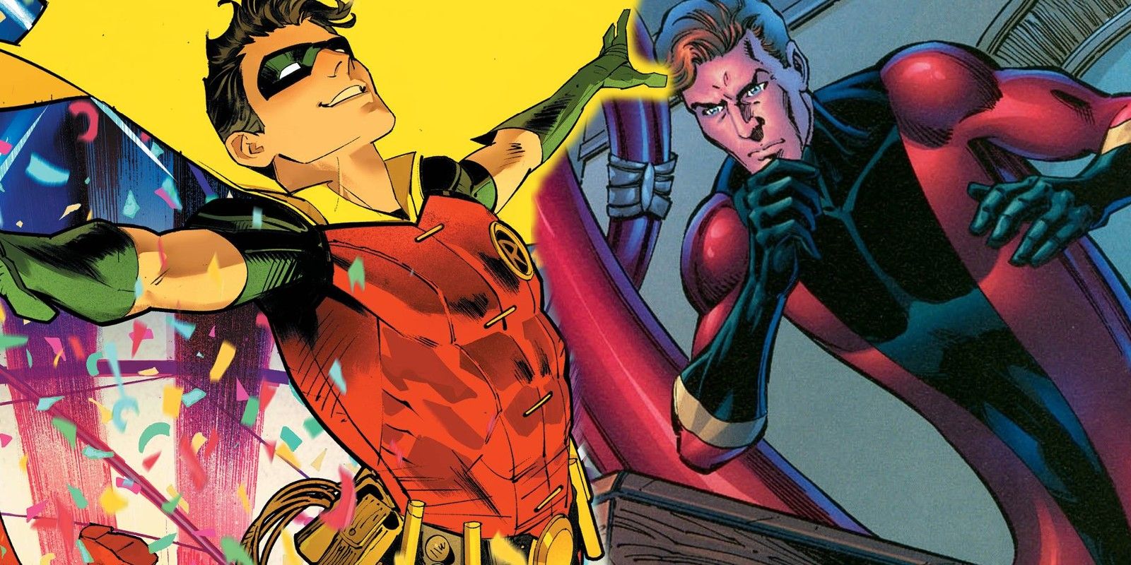 Robin Dick Grayson and Elongated Man Stretched Out