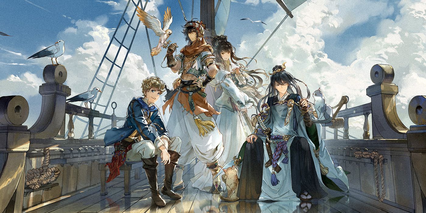 Promotional artwork featuring the four main characters of Sailing Era.