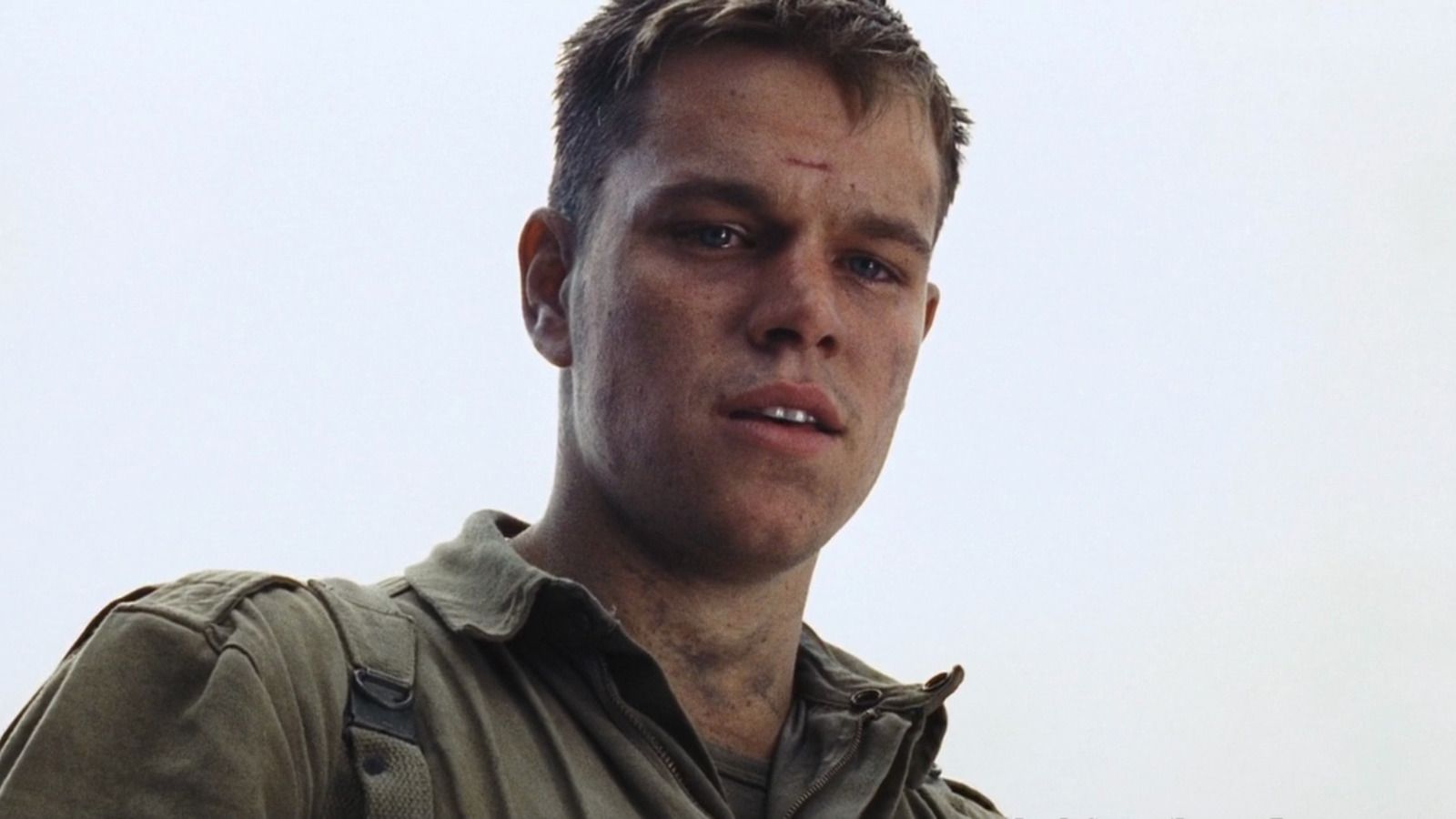 Matt Damon as Ryan in Saving Private Ryan
