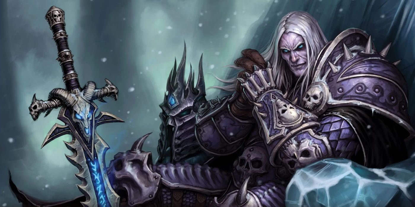 Arthas Menethil, the Lich King artwork for Warcraft III: The Frozen Throne.