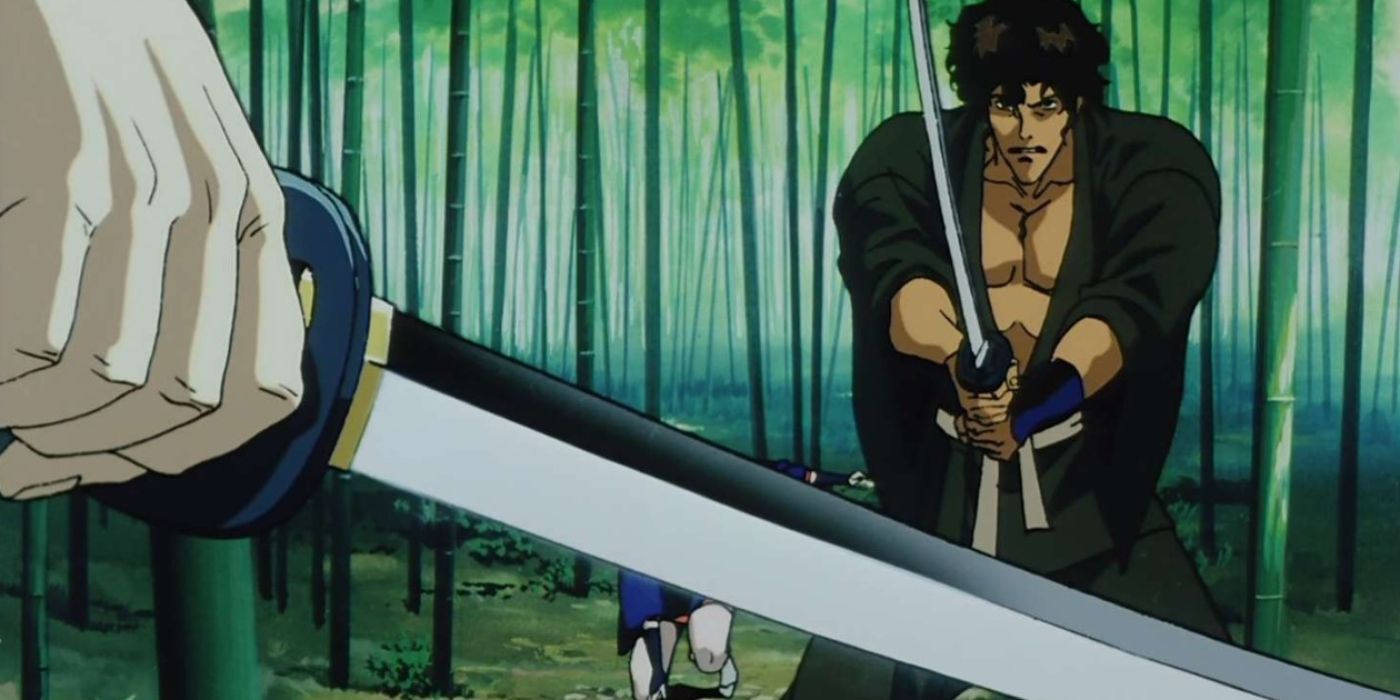 Jubei vs Mujuro in Ninja Scroll.