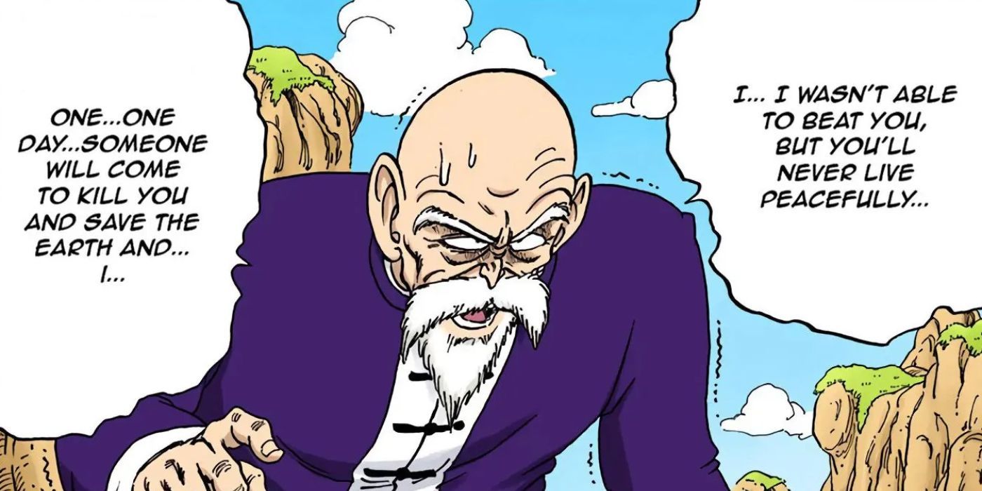 Roshi's final words to King Piccolo as he dies in the Full Color Manga.