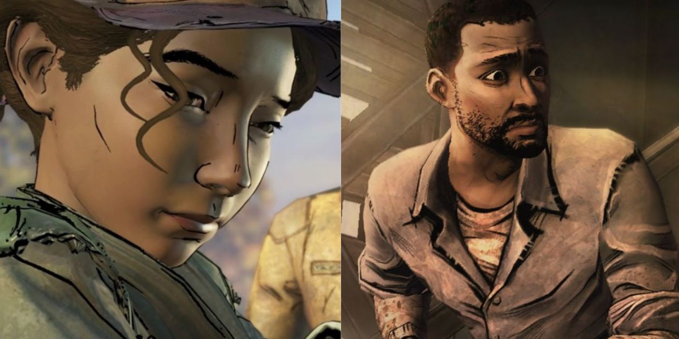Lee and Clem the walking dead