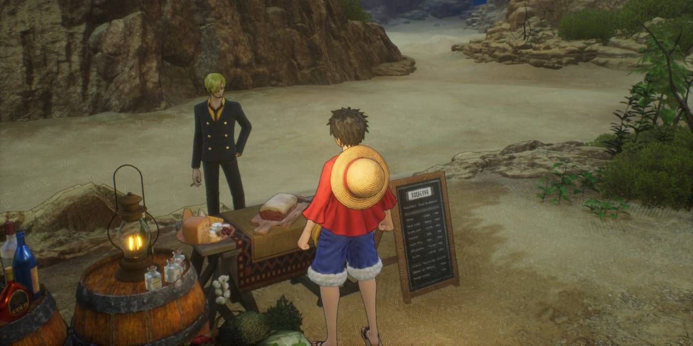 One Piece Odyssey Sanji's kitchen found at camp sites in each chapter