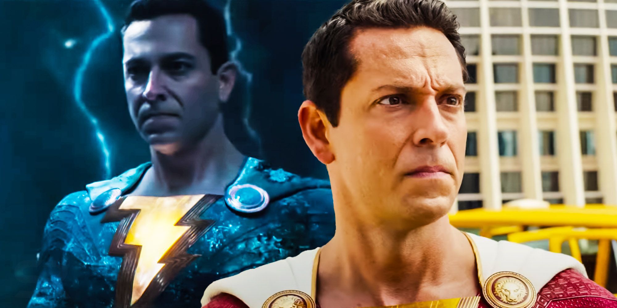 Shazam aparece com queimaduras em fotos do set de Fury of the Gods