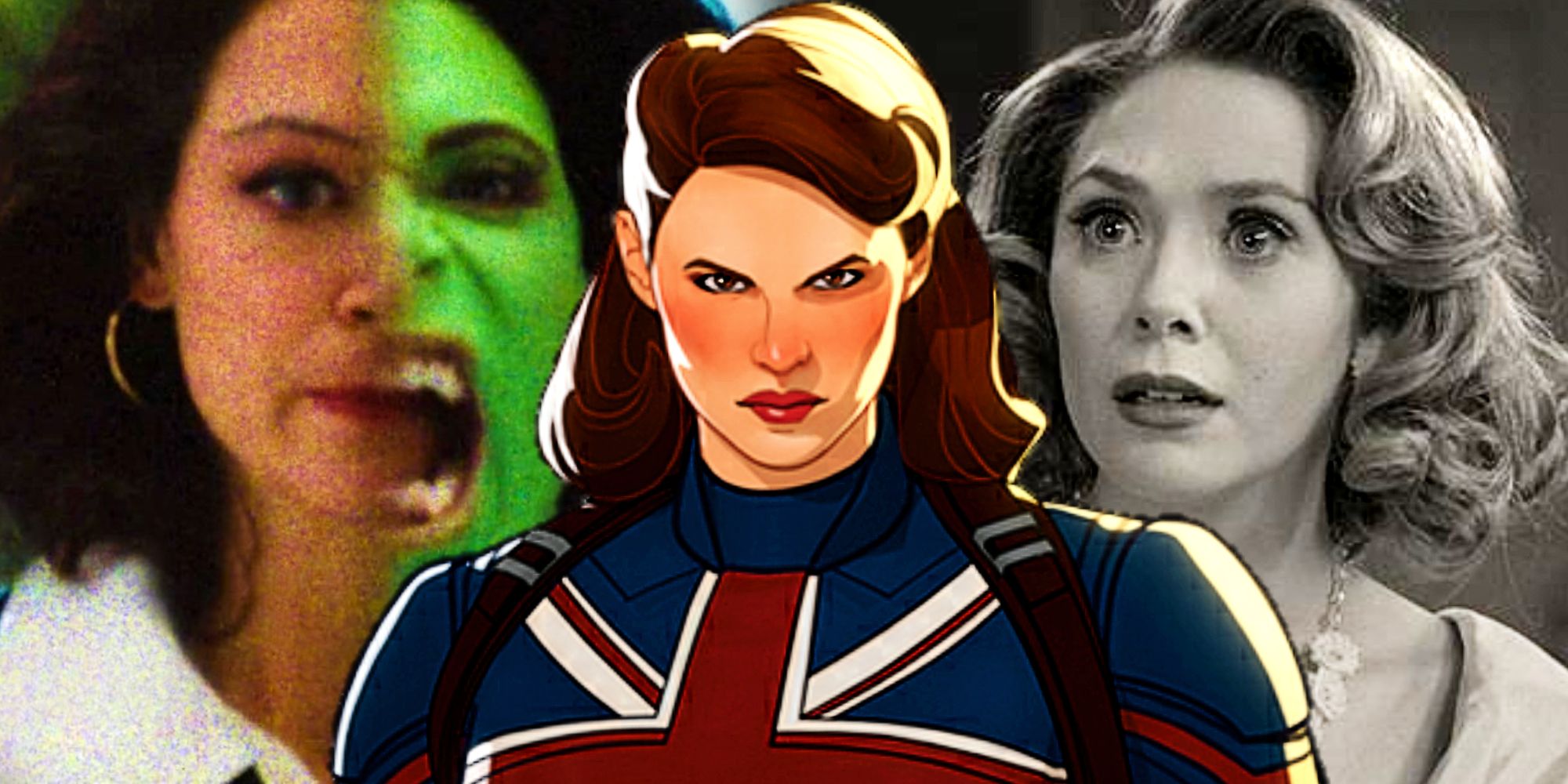 She-Hulk, Captain Carter, and Scarlet Witch in MCU Phase 4