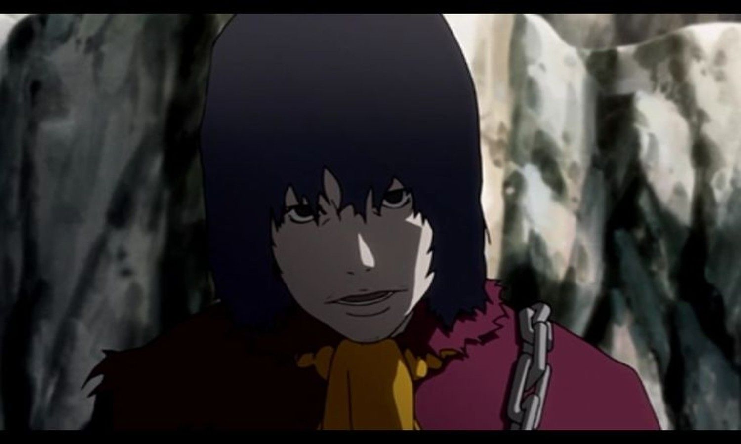 Shige sneering at the camera in Samurai Champloo.