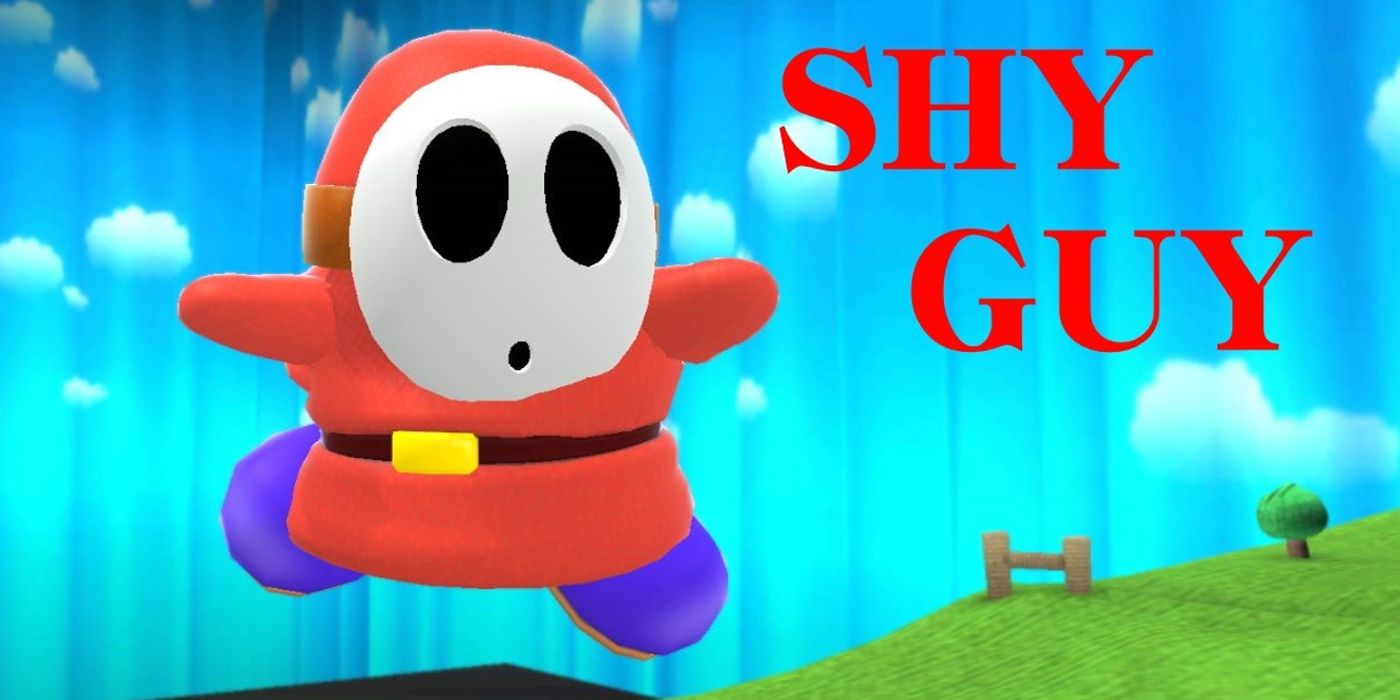 A Shy Guy Nintendo ad is displayed