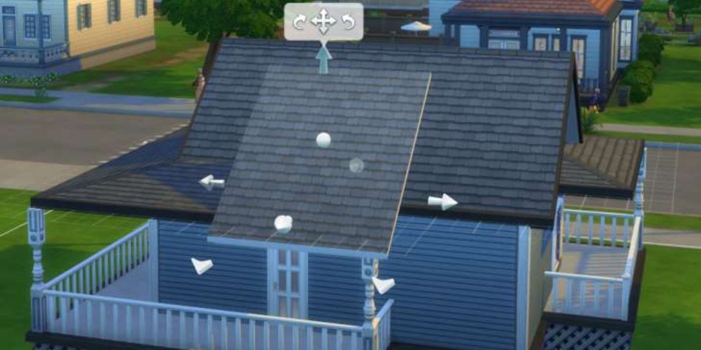 Roof options shown in The Sims 4