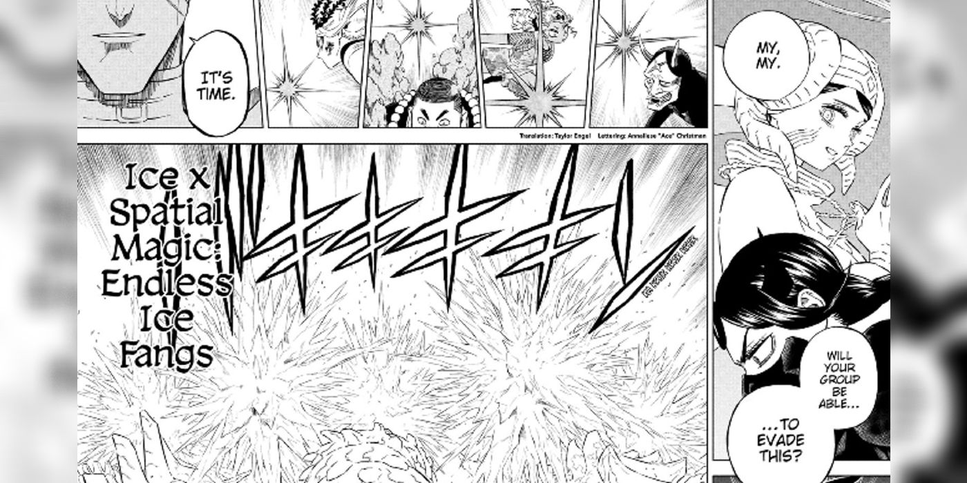 Sister Lily uses Spatial Magic as a Paladin in Black Clover