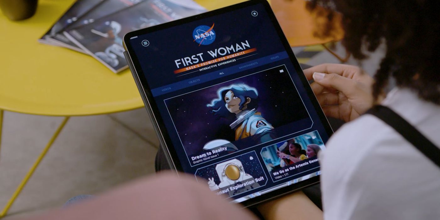 Someone who interacts with NASA's First Woman application