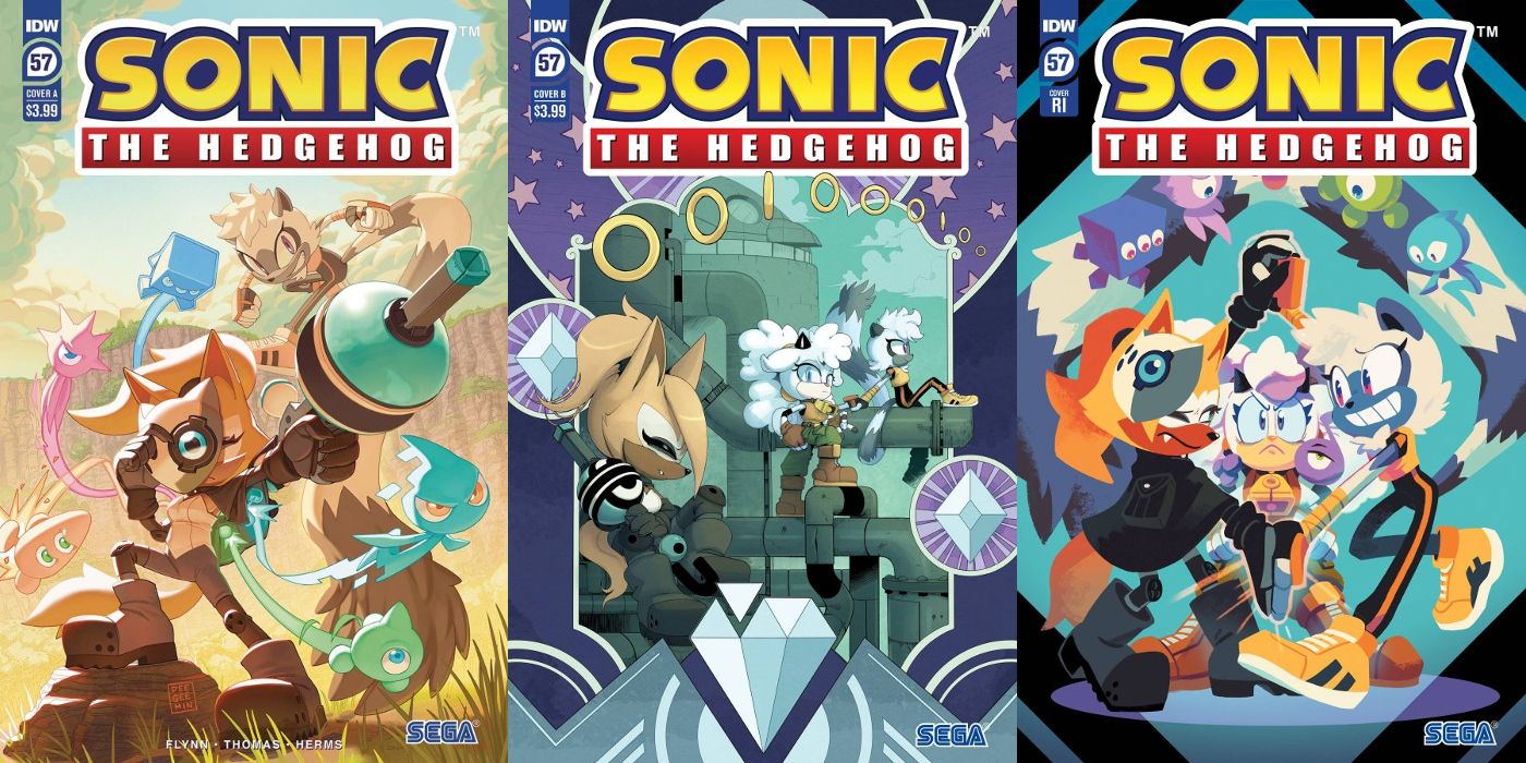 Sonic the Hedgehog 57 oficial e capa variada