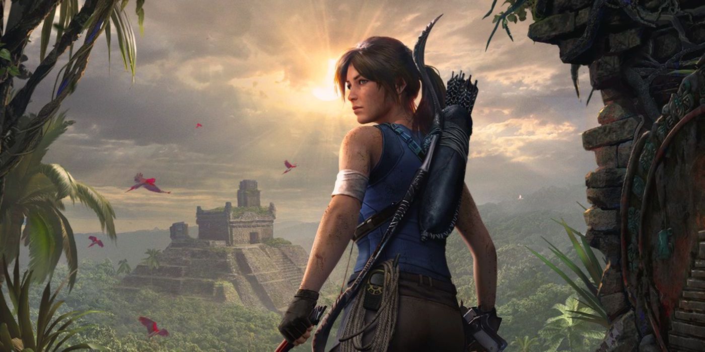 Lara Croft in Tomb Raider Game