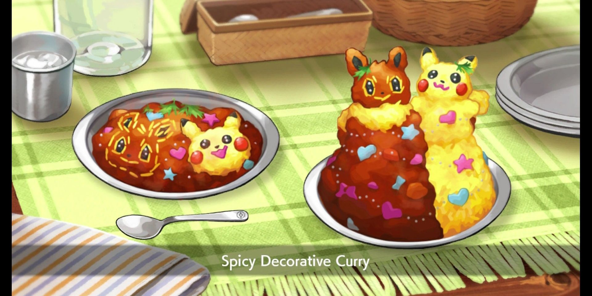 Curry decorativo picante de Pokemon Sword and Shield